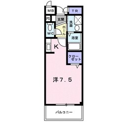 サウス高安の物件間取画像